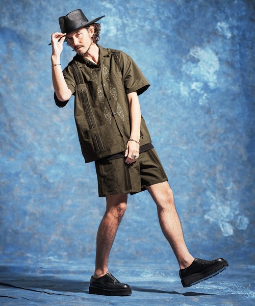 Jih Nunc(ジーヌンク)の「mp14619-プリーツデザインショートパンツ(JIH-R1175)(その他パンツ・メンズ・ホワイト/ブラック/カーキ・S/M/L)」の17枚目の写真
