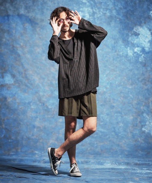 Jih Nunc(ジーヌンク)の「mp14619-プリーツデザインショートパンツ(JIH-R1175)(その他パンツ・メンズ・ホワイト/ブラック/カーキ・S/M/L)」の18枚目の写真