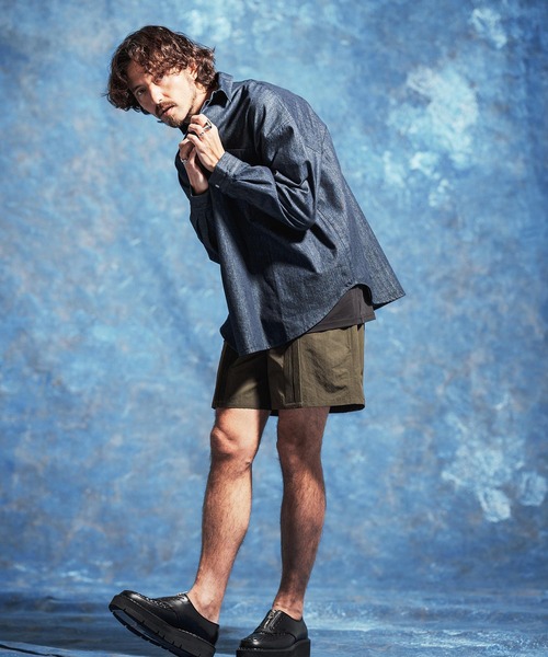 Jih Nunc(ジーヌンク)の「mp14619-プリーツデザインショートパンツ(JIH-R1175)(その他パンツ・メンズ・ホワイト/ブラック/カーキ・S/M/L)」の19枚目の写真