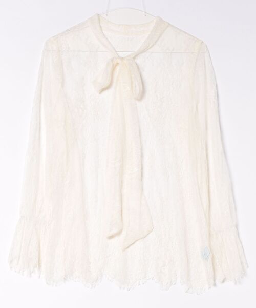 Jasmine Grandiflorum(ジャスミングランディフローラム)の「【Jasmine】レースリボンシアートップス (SS)(シャツ/ブラウス・レディース・アイボリー/ブラック・FREE)」の17枚目の写真