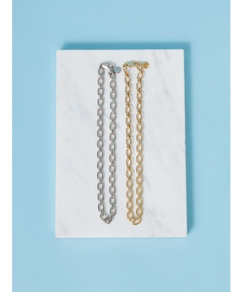 Mila Owen（ミラオーウェン）の「チェーンチョーカーネックレス（ネックレス・レディース・シルバー/ゴールド・F）」の3枚目の写真