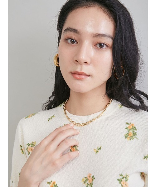 Mila Owen（ミラオーウェン）の「チェーンチョーカーネックレス（ネックレス・レディース・シルバー/ゴールド・F）」の7枚目の写真