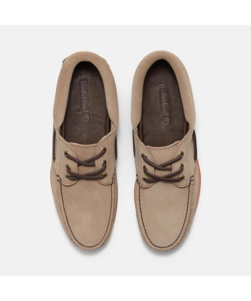 Timberland(ティンバーランド)の「3アイ(3eye) ラグ ハンドソーン ボート シューズ メンズ(モカシン/デッキシューズ・メンズ・ダークベージュ・25.0cm/25.5cm/26.0cm/26.5cm/27.0cm/27.5cm/28.0cm/28.5cm/29.0cm)」の4枚目の写真