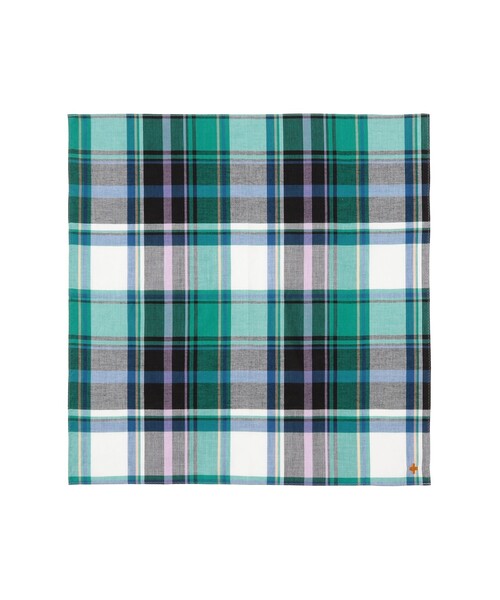 BEAMS PLUS（ビームスプラス）の「Handkerchief Madras（ハンカチ/ハンドタオル・メンズ・ブルー/パープル/グリーン/ピンク/ブラウン・ONE SIZE）」の3枚目の写真
