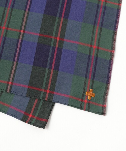 BEAMS PLUS（ビームスプラス）の「Handkerchief Madras（ハンカチ/ハンドタオル・メンズ・ブルー/パープル/グリーン/ピンク/ブラウン・ONE SIZE）」の6枚目の写真