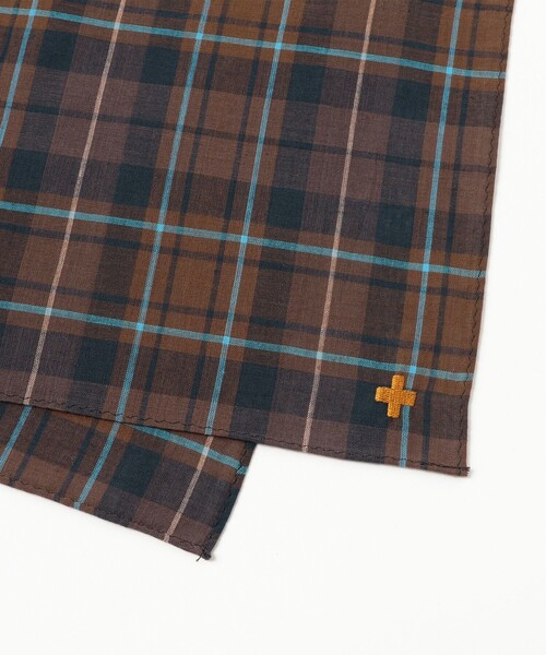 BEAMS PLUS（ビームスプラス）の「Handkerchief Madras（ハンカチ/ハンドタオル・メンズ・ブルー/パープル/グリーン/ピンク/ブラウン・ONE SIZE）」の10枚目の写真