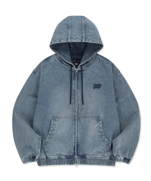BROWNBREATH（ブラウンブレス）の「DENIM HOOD ZIP UP - BLUE（パーカー）」