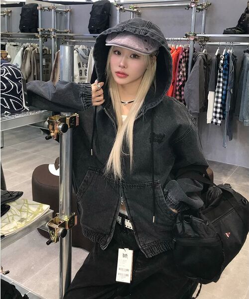 BROWNBREATH(ブラウンブレス)の「DENIM HOOD ZIP UP - BLUE(パーカー・レディース・その他・X-LARGE/SMALL/LARGE/MEDIUM)」の10枚目の写真