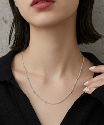 プラチナ ハーフエタニティ ダイヤモンド フープ ピアス（ピアス（両耳