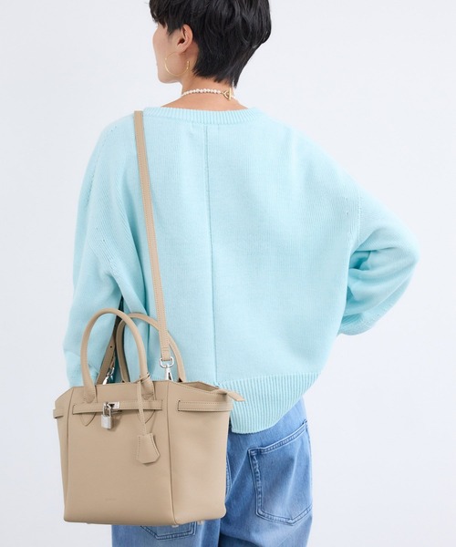 BARNYARDSTORM(バンヤードストーム)の「BARNYARDSTORM / SINBONO(シンボノ)別注 / ベルト付きバッグ(ハンドバッグ・レディース・ブラック/キャメル/ライトベージュ・FREE)」の15枚目の写真