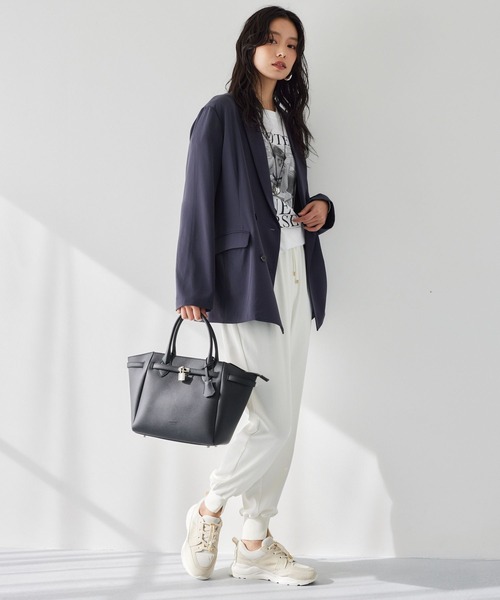 BARNYARDSTORM(バンヤードストーム)の「BARNYARDSTORM / SINBONO(シンボノ)別注 / ベルト付きバッグ(ハンドバッグ・レディース・ブラック/キャメル/ライトベージュ・FREE)」の6枚目の写真