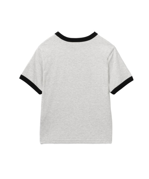 A BATHING APE(アベイシングエイプ)の「MILO PD PRINTED RINGER CROP TEE(Tシャツ/カットソー・レディース・グレー/レッド/ホワイト・SMALL/X-SMALL)」の5枚目の写真