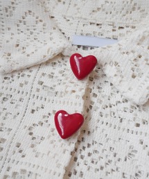 Sowel.（ソエル）の「【 Sowel. / ソエル 】 フラワー ハート モチーフ カフスボタン / カフリンクス (2個セット)（カフリンクス）」