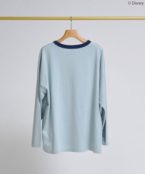 Disney（ディズニー）の「【Mickey&Friends】フロッキーリンガーT（Tシャツ/カットソー・レディース・イエロー/オフホワイト/チャコールグレー/サックスブルー・FREE）」の20枚目の写真