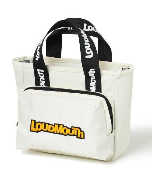 Loudmouth(ラウドマウス)の「LOUDMOUTH/ラウドマウス ゴルフウェア 保冷機能 カートバッグ(ハンドバッグ・レディース・ブラック/ネイビー/オフホワイト・FREE)」の1枚目の写真