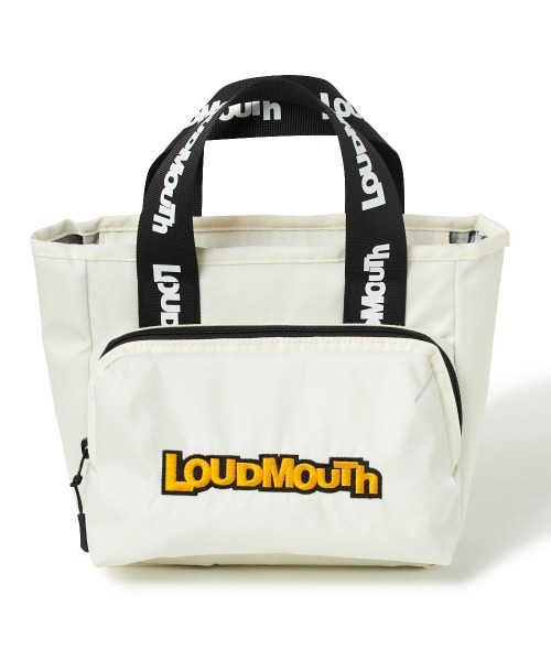 Loudmouth(ラウドマウス)の「LOUDMOUTH/ラウドマウス ゴルフウェア 保冷機能 カートバッグ(ハンドバッグ・レディース・ブラック/ネイビー/オフホワイト・FREE)」の4枚目の写真