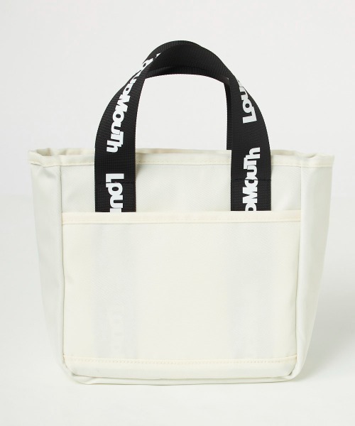Loudmouth(ラウドマウス)の「LOUDMOUTH/ラウドマウス ゴルフウェア 保冷機能 カートバッグ(ハンドバッグ・レディース・ブラック/ネイビー/オフホワイト・FREE)」の6枚目の写真