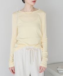 r. | ボートネック　シアーロンT(Tシャツ/カットソー)