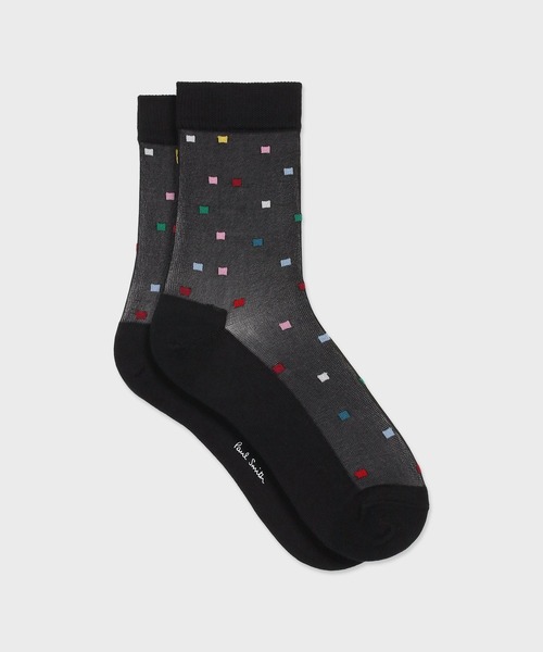 Paul Smith(ポールスミス)の「ウィメンズ "Nickey" シアーソックス / 165607 CSW(ソックス/靴下・レディース・ホワイト/ブラック・22-24)」の2枚目の写真