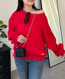 prose verse | ボートネック裾メタルスウェット(Tシャツ/カットソー)