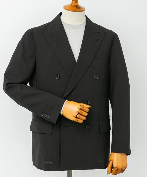 URBAN RESEARCH DOORS(アーバンリサーチドアーズ)の「LIFE STYLE TAILOR TRABESTストライプダブルジャケット(その他アウター・メンズ・ブラック・LARGE/MEDIUM/SMALL/X-LARGE)」の11枚目の写真