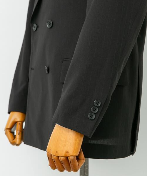URBAN RESEARCH DOORS(アーバンリサーチドアーズ)の「LIFE STYLE TAILOR TRABESTストライプダブルジャケット(その他アウター・メンズ・ブラック・LARGE/MEDIUM/SMALL/X-LARGE)」の12枚目の写真