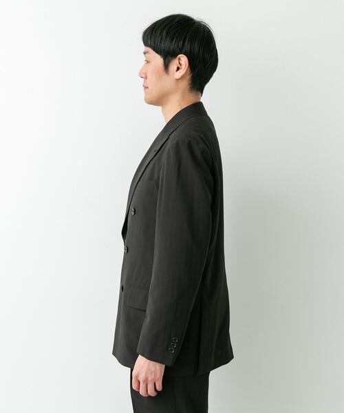 URBAN RESEARCH DOORS(アーバンリサーチドアーズ)の「LIFE STYLE TAILOR TRABESTストライプダブルジャケット(その他アウター・メンズ・ブラック・LARGE/MEDIUM/SMALL/X-LARGE)」の15枚目の写真
