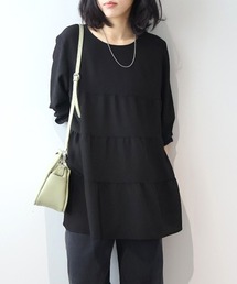 【WEB/一部店舗限定】【LL～5L 大きいサイズ】ティアードチュニック