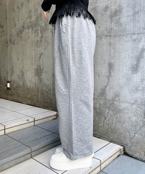 INGNI（イング）の「切替スウェットパンツ（スウェットパンツ・レディース・オートミール/ブラック/グレー・FREE）」の12枚目の写真