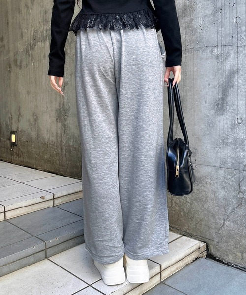 INGNI（イング）の「切替スウェットパンツ（スウェットパンツ・レディース・オートミール/ブラック/グレー・FREE）」の13枚目の写真