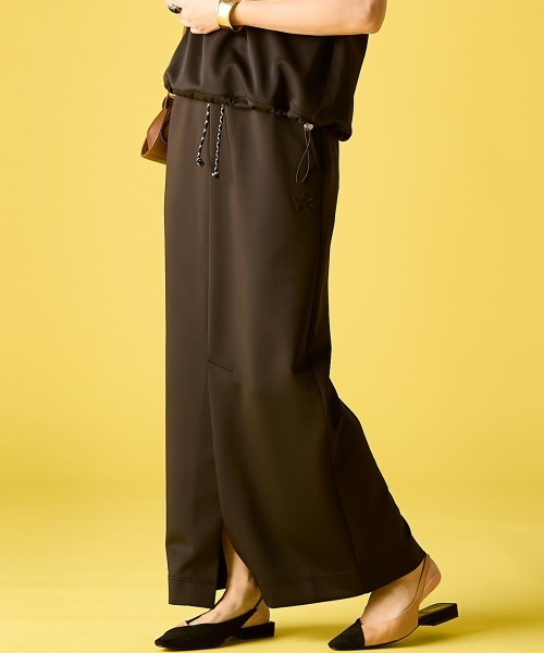 GEVS.（ジェイヴィス）の「カットソーロングスカート＜大きいサイズ有＞GEVS.（スカート・レディース・ブラック/グレー・M/L/LL/3L/4L/5L）」の2枚目の写真