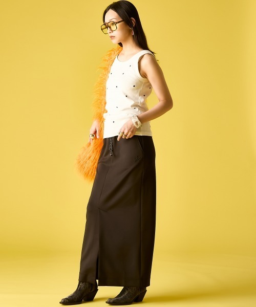 GEVS.（ジェイヴィス）の「カットソーロングスカート＜大きいサイズ有＞GEVS.（スカート・レディース・ブラック/グレー・M/L/LL/3L/4L/5L）」の8枚目の写真