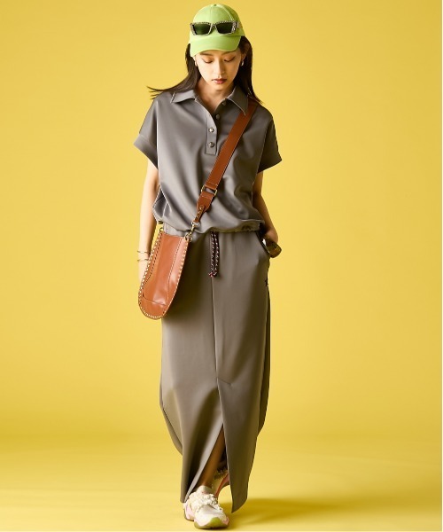 GEVS.（ジェイヴィス）の「カットソーロングスカート＜大きいサイズ有＞GEVS.（スカート・レディース・ブラック/グレー・M/L/LL/3L/4L/5L）」の10枚目の写真