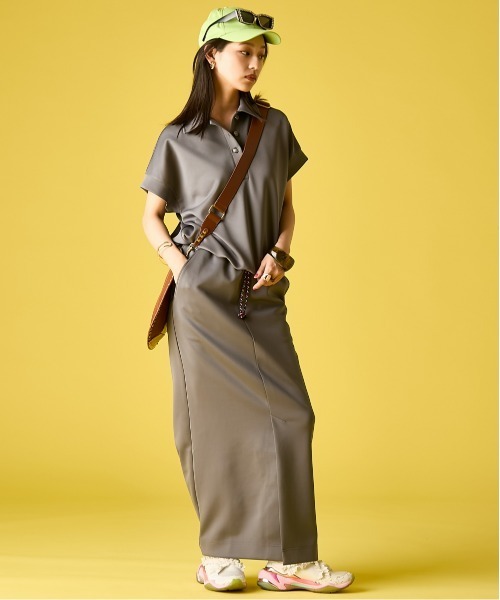 GEVS.（ジェイヴィス）の「カットソーロングスカート＜大きいサイズ有＞GEVS.（スカート・レディース・ブラック/グレー・M/L/LL/3L/4L/5L）」の11枚目の写真