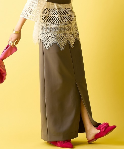 GEVS.（ジェイヴィス）の「カットソーロングスカート＜大きいサイズ有＞GEVS.（スカート・レディース・ブラック/グレー・M/L/LL/3L/4L/5L）」の16枚目の写真