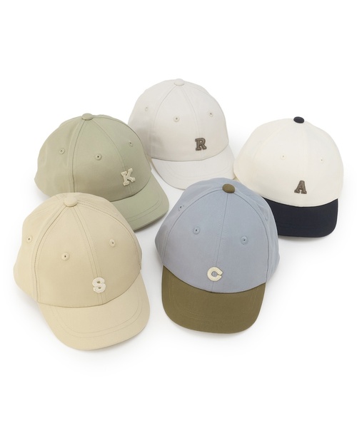 petit main（プティマイン）の「【UV加工】アルファベットロゴキャップ（キャップ・キッズ・ホワイト系/ベージュ/ネイビー/サックスブルー/ライトカーキ・54cm/50cm/52cm）」の7枚目の写真