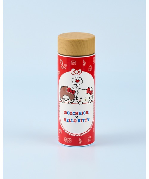 sanrio(サンリオ)の「【 monchicchi × sanrio 】 モンチッチ×ハローキティ ステンレスボトル300ml TOA(水筒・レディース・その他3/その他2/その他1/その他4・FREE)」の1枚目の写真