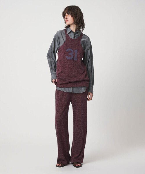 6(ロク)の「<6(ROKU)>チドリステッチ シャツ(シャツ/ブラウス・レディース・ナチュラル/ダークグレー・FREE)」の6枚目の写真