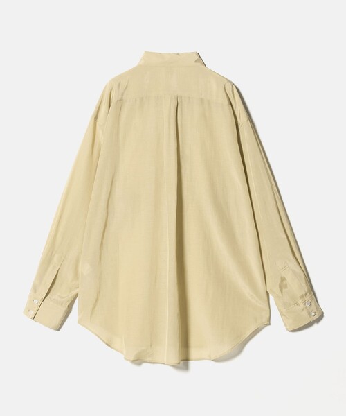 6(ロク)の「<6(ROKU)>チドリステッチ シャツ(シャツ/ブラウス・レディース・ナチュラル/ダークグレー・FREE)」の13枚目の写真