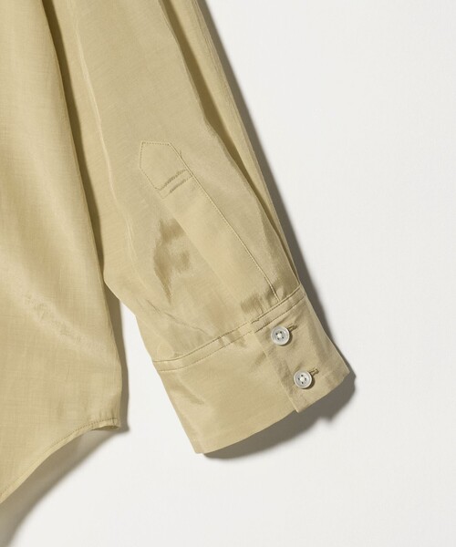 6(ロク)の「<6(ROKU)>チドリステッチ シャツ(シャツ/ブラウス・レディース・ナチュラル/ダークグレー・FREE)」の16枚目の写真