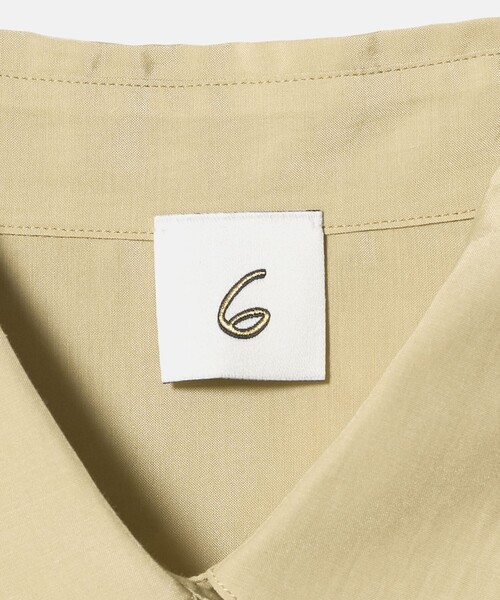 6(ロク)の「<6(ROKU)>チドリステッチ シャツ(シャツ/ブラウス・レディース・ナチュラル/ダークグレー・FREE)」の20枚目の写真