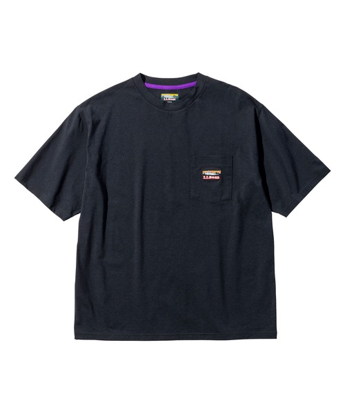 L.L.Bean(エルエルビーン)の「【JAPAN EDITION】カーメル・ショートスリーブ・ポケット・ティ(Tシャツ/カットソー・メンズ・アイボリー/チョコ/ブルー/ブラック系・MEDIUM/SMALL/LARGE)」の2枚目の写真
