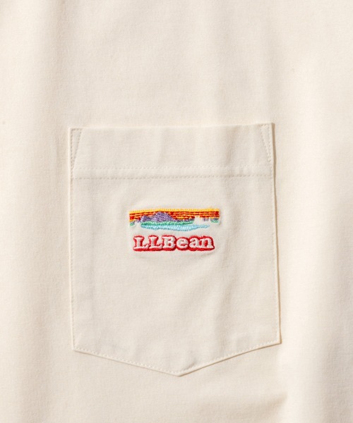 L.L.Bean(エルエルビーン)の「【JAPAN EDITION】カーメル・ショートスリーブ・ポケット・ティ(Tシャツ/カットソー・メンズ・アイボリー/チョコ/ブルー/ブラック系・MEDIUM/SMALL/LARGE)」の8枚目の写真