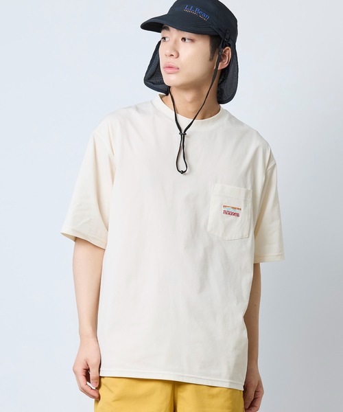 L.L.Bean(エルエルビーン)の「【JAPAN EDITION】カーメル・ショートスリーブ・ポケット・ティ(Tシャツ/カットソー・メンズ・アイボリー/チョコ/ブルー/ブラック系・MEDIUM/SMALL/LARGE)」の21枚目の写真