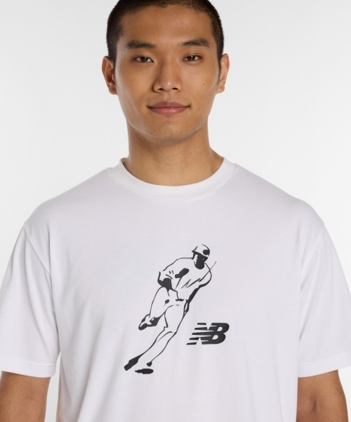 NEW BALANCE(ニューバランス)の「New Balance 大谷翔平 Always On Logo Short-Sleeve T-Shirt(ニューバランス 大谷翔平オールウェイズオンロゴ半袖Tシャツ)(Tシャツ/カットソー・メンズ・グレー系/ネイビー系/ホワイト系/ブラック系・SMALL/MEDIUM/LARGE/X-LARGE/XX-LARGE)」の13枚目の写真