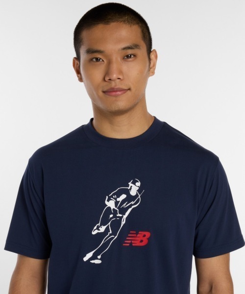 NEW BALANCE(ニューバランス)の「New Balance 大谷翔平 Always On Logo Short-Sleeve T-Shirt(ニューバランス 大谷翔平オールウェイズオンロゴ半袖Tシャツ)(Tシャツ/カットソー・メンズ・グレー系/ネイビー系/ホワイト系/ブラック系・SMALL/MEDIUM/LARGE/X-LARGE/XX-LARGE)」の8枚目の写真