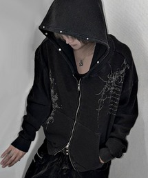 RUDOL（ルドル）の「『RUDOL/ルドル』ワッフル素材短丈ダブルジップパーカー（パーカー）」