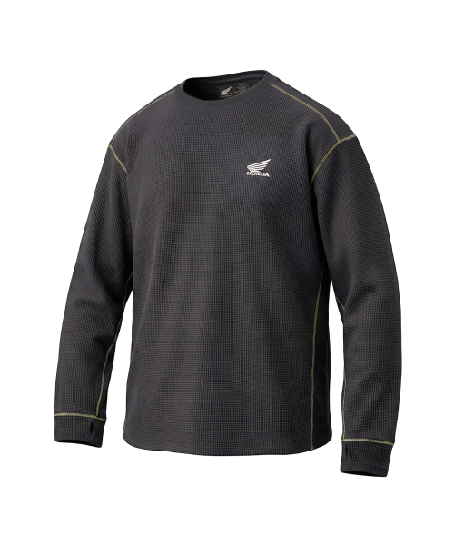 PHYPS MOTORCYCLE(フィップスモーターサイクル)の「H-Tech Waffle Long Sleeve Charcoal(Tシャツ/カットソー・レディース・その他・LARGE/MEDIUM/X-LARGE/SMALL)」の1枚目の写真