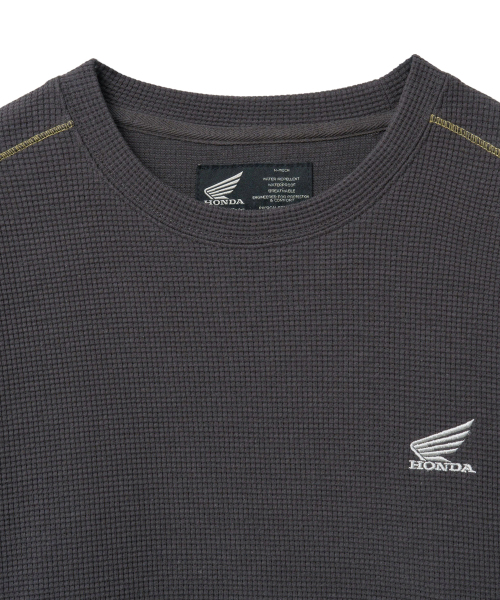 PHYPS MOTORCYCLE(フィップスモーターサイクル)の「H-Tech Waffle Long Sleeve Charcoal(Tシャツ/カットソー・レディース・その他・LARGE/MEDIUM/X-LARGE/SMALL)」の4枚目の写真