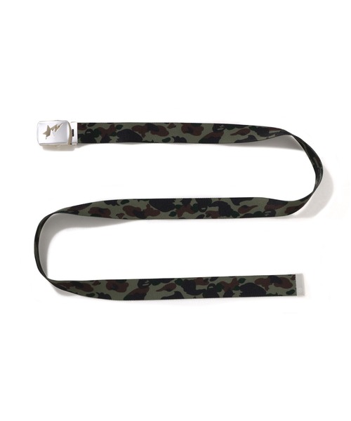 A BATHING APE(アベイシングエイプ)の「1ST CAMO STA GI BELT(ベルト・メンズ・グリーン/イエロー・FREE)」の3枚目の写真